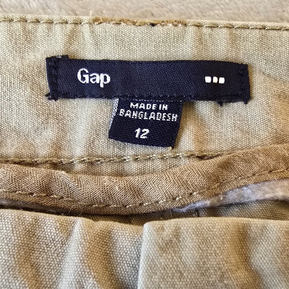 Gap Khaki Skirt Womens Size 12 Tan School Girl Light Academia Casual Minimalist - Picture 8 of 10